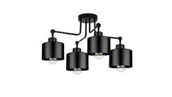 Lampa LOFT ABI P2 czarna 4xE27 plafon-57602