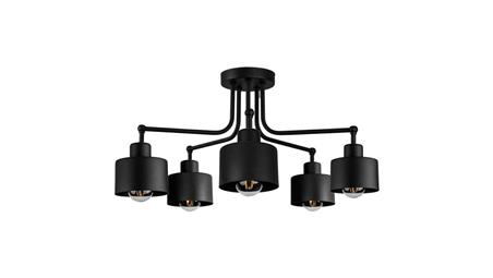 Lampa LOFT ABI P2 czarna 5xE27 plafon-57600