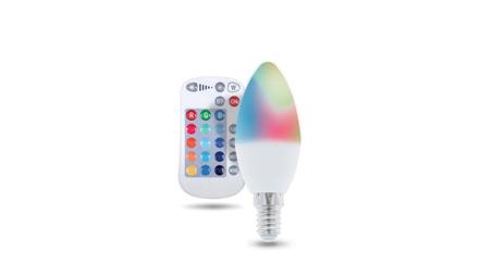 Żarówka LED E14 C37 RGB + White 5W + RC 250lm Forever Light-47446
