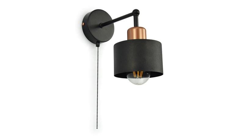 Lampa LOFT ABI-G K4W 1xE27 kinkiet czarno złota-59493 Lampa LOFT ABI-G K4W 1xE27 kinkiet czarno złota-59493