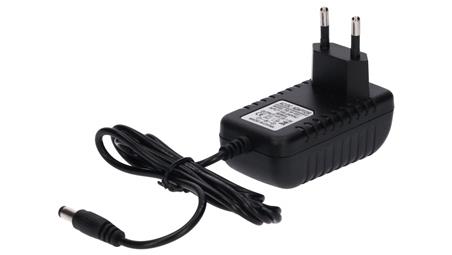 Zasilacz led gniazdkowy 12V 18W 5.5/2.1 czarny-50600