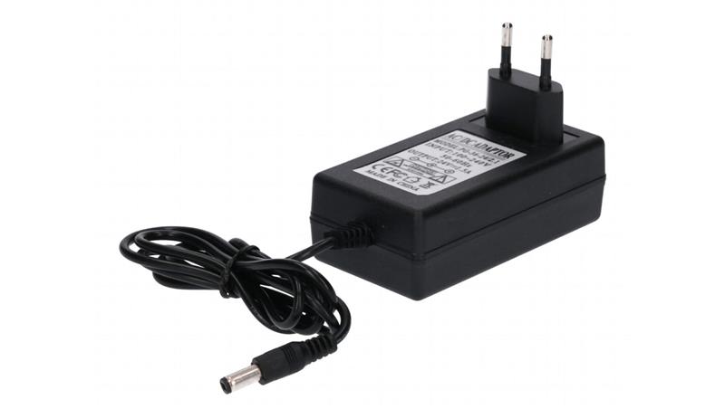 Zasilacz led gniazdkowy 24V 36W 5.5/2.1 czarny-50856