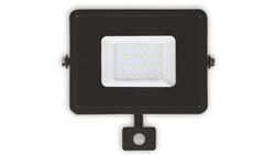 Naświetlacz LED PLATI 30W 2400lm 3000K IP44 czarny czujnik LFL106S-52473