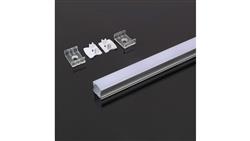 Profil nawierzchniowy aluminiowy Mleczny do taśm LED 2000x17,2x15,5mm 3354-55468