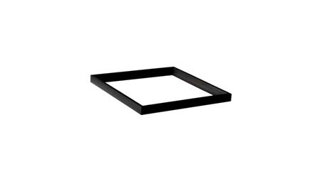 Rama montażowa do panelu LED 600x600x44 zatrzaskowa aluminium czarna EC79574-52000