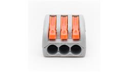 Szybkozłączka 3x 0,75-2,5mm2 z dźwigniami zwalniającymi - 100 szt-80691