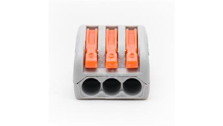 Szybkozłączka 3x 0,75-2,5mm2 z dźwigniami zwalniającymi - 100 szt-80691