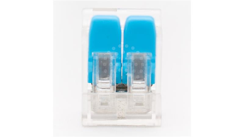Szybkozłączka 2x0,2-4mm2 z dźwigniami transparentna - 100 szt.-80690 Szybkozłączka 2x0,2-4mm2 z dźwigniami transparentna - 100 szt.-80690