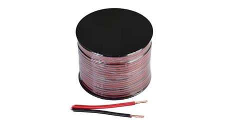 Kabel 2 żyłowy 2x0,35mm2 do taśma led 1m czerwono czarny-55478