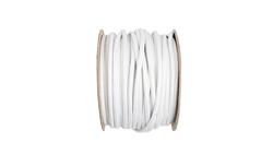 Kabel 2 żyłowy biały 2x0,75mm2 - 1m w oplocie-52124