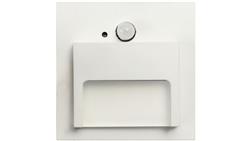 Oprawa Ontario PIR biała 1,5W zimna 12V DC 9 led smd 3014 kwadrat do puszki fi 60 z czujką ruchu PIR-62755