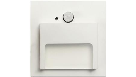 Oprawa Ontario PIR biała 1,5W zimna 12V DC 9 led smd 3014 kwadrat do puszki fi 60 z czujką ruchu PIR-62755