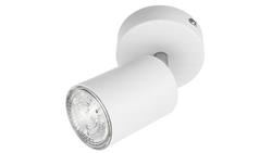 Lampa Oprawa SIENA-ALU-W/S 1xgu10 biała ze srebrnym przegubem-59489