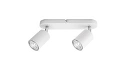 Lampa Oprawa SIENA-ALU-W/S 2xgu10 biała ze srebrnym przegubem-59490
