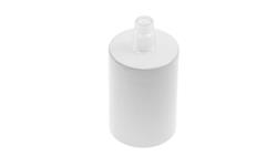 Metalowa osłona oprawki E27 biała do kabla w oplocie i lamp-52130