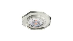 Oprawa szklana GLASSO-S OCTAGON srebrna 90x8 halogenowa wpuszczana-53092