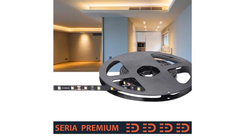 Taśma Premium 12V Black 60led 3000K SMD2835 (5)-58767