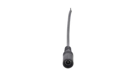 Gniazdo DC 5.5x2.5 przewód czarny 15cm 22awg-55493