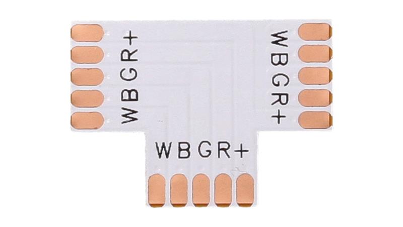 Złączka do taśmy led rgbw 12mm PCB T-55510 Złączka do taśmy led rgbw 12mm PCB T-55510