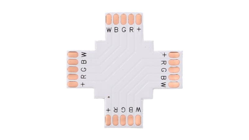 Złączka do taśmy led rgbw 12mm PCB X-55505 Złączka do taśmy led rgbw 12mm PCB X-55505