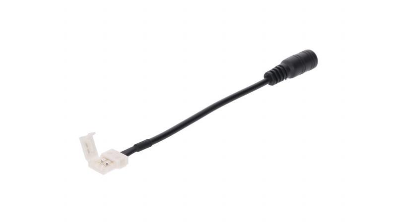 Złączka do taśmy led mono 10mm z gniazdem DC 5.5/2.1-55550