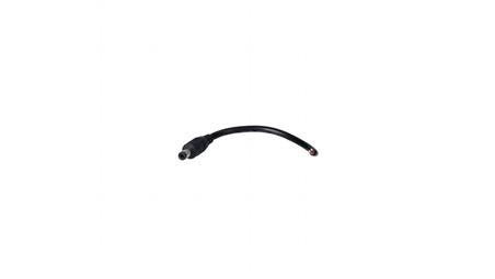Wtyk DC 5.5x2.1 przewód czarny 15cm 22awg-55167