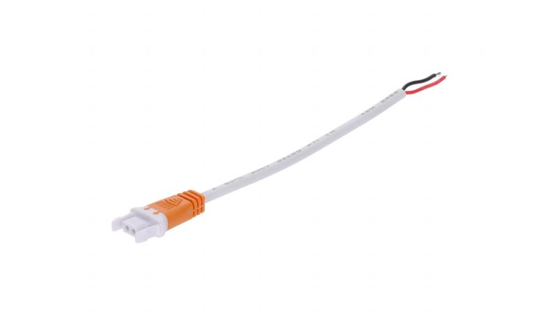 Wtyk 2-pin KLIK biały przewód 15cm-55536