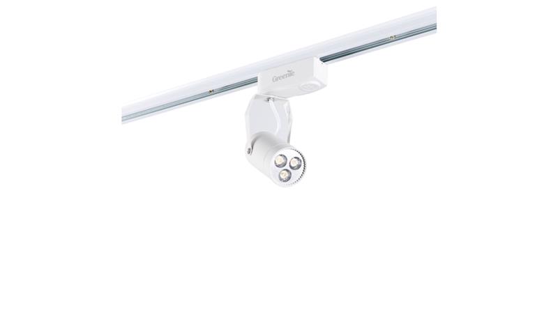 Greenie Reflektor szynowy LED 3x1Power LED 4W - Biały barwa zimna, RS1B04CW-61261