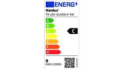 Świetlówka LED T8 G13 602mm GLASSv4 9W-CW 1440lm 6500K barwa zimna 3 lata Gwar. 33211-46424