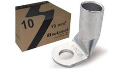 Końcówka oczkowa kątowa 90 stopni 10/8 , kocówka kablowa Cu T90-10mm2, FI:8mm / Końcówka oczkowa rurkowa 10/8 / - 1 sztuka-76616