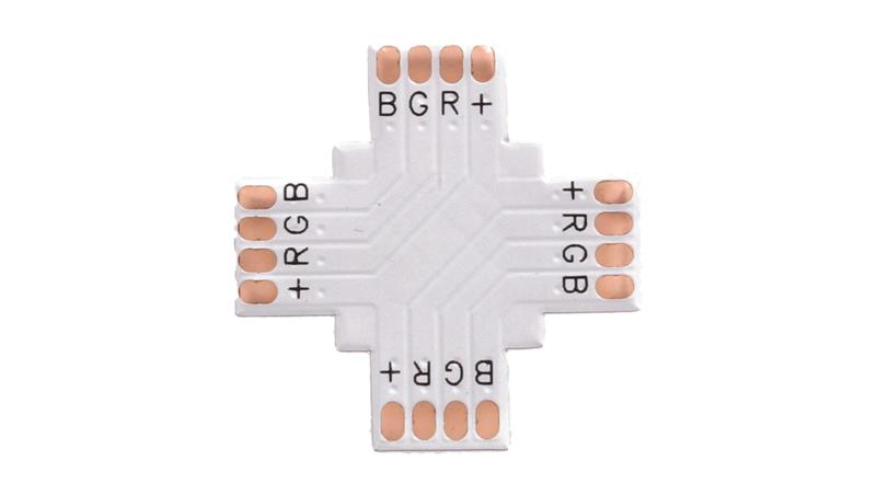 Złączka do taśmy led rgb 10mm PCB X-55531