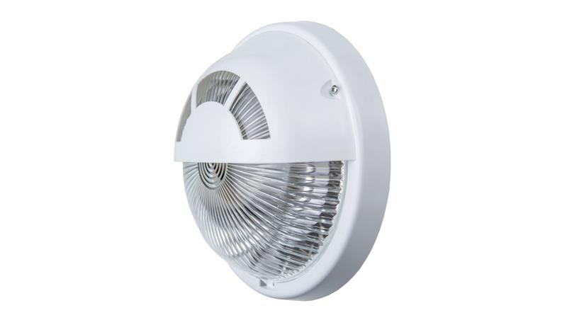 Oprawa EMOTION, E27, 60W, biała-polipropylen, klosz przeźroczysty-poliwęglan, IP44, osłona, IK10 A2250-P-53355 Oprawa EMOTION, E27, 60W, biała-polipropylen, klosz przeźroczysty-poliwęglan, IP44, osłona, IK10 A2250-P-53355