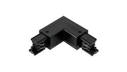 Konektor 90 stopni do LUXSYSTEM-3F black czarny PRAWY-61300