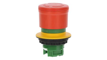 Miniaturowy przycisk bezpieczeństwa 30mm do otworu 22mm odblokowanie przez przekręcenie M22-PVT30-8090
