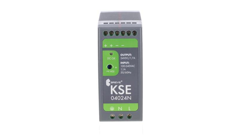Zasilacz impulsowy KSE 04024P 230/ 24VDC 1,7A 40W na szynę DIN, Uzas: 85-264VACVAC, Ta70, 18924-9983-10125