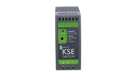 Zasilacz impulsowy KSE 06012P 230/ 12VDC 5,0A 60W na szynę DIN, Uzas: 85-264VACVAC, Ta70, 18912-9989-10158