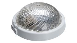 Oprawa TRIO, E27 z czujnikiem ruchu, 75W, biała-polipropylen, 2xdławik, klosz przeźroczysty-poliwęglan, IP44, IK10 A2120-P-HF-53