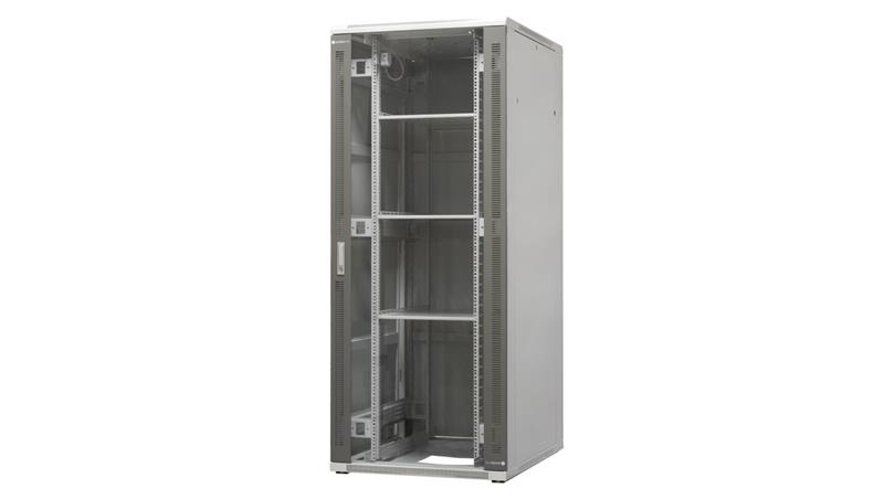 szafa ramowa stojąca EmiterNet Top, 42U, wym. 800X1000x1980 (szer. x gł. x wys. mm), drzwi blacha/szkło EM/SH05D-8042-72510