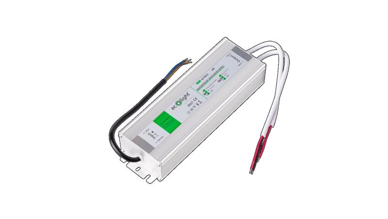 Zasilacz LED hermetyczny IP67 150W 12V 12,5A 214 x 65 x 40 mm EC79611-50711