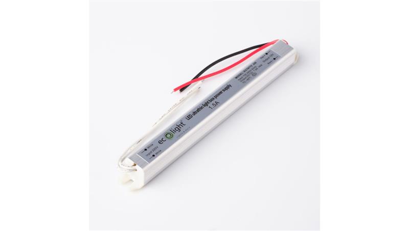 Zasilacz LED meblowy ultra slim IP20 24W 12V 2A 170 x 18 x 17 mm EC79773-50601