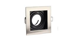 Oprawa punktowa Oczko 1xGU10 IP20 Kwadratowa Satynowy Nikiel 3598-63105