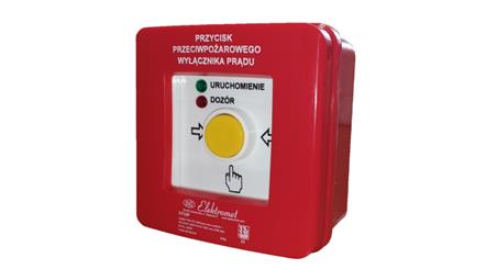 Przycisk ppoż. n/t 2 tory prądowe 12A R-Z przyciskowy diody czerw/ziel 230V AC/230V AC PPWP-1 B/4 904406-63196