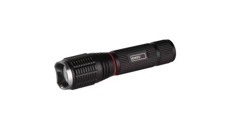 Latarka metalowa LED 5W + 3W COB 230 lm 3× AAA z zoomem P3111-46292