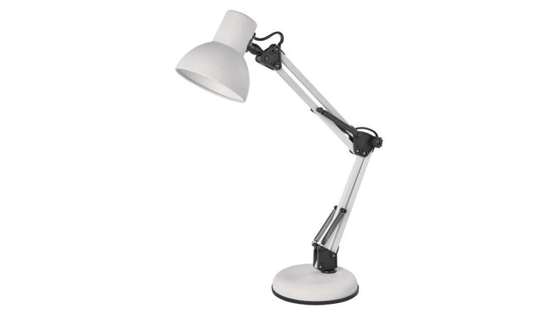 Lampa biurkowa E27 LUCAS 48 cm biały Z7609W-60076