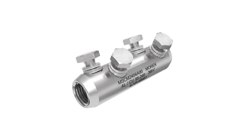 Złączka śrubowa MSCM240 Al/Cu 95-240mm2 36kV 4xśruba aluminiowa zrywalna MSCM2404A00-79476 Złączka śrubowa MSCM240 Al/Cu 95-240mm2 36kV 4xśruba aluminiowa zrywalna MSCM2404A00-79476