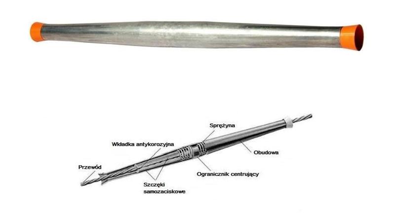 Automatyczna złączka samozaciskowa 50mm2 AL/AFL (żółta), 50 Z-EPAUT (GL-406), śr. przewodu = 9.01 - 10.16mm-80763