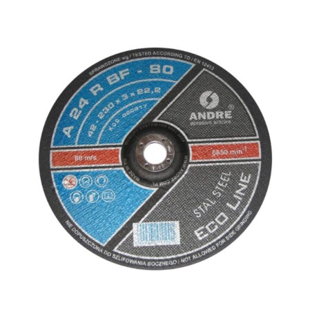 Tarcza metal wyp. 42-230x3,0x22 ecoLINE ANDRE