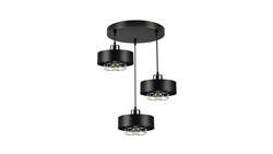 Lampa LOFT IDA-S W3 3xE27 wisząca czarno srebrny-56582
