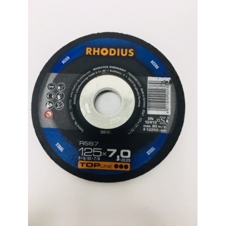 Tarcza metal szl.27-125x7,0x22 RS67 TOP RHODIUS