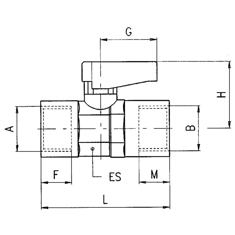 Zawór kulowy G3/8w-G3/8w